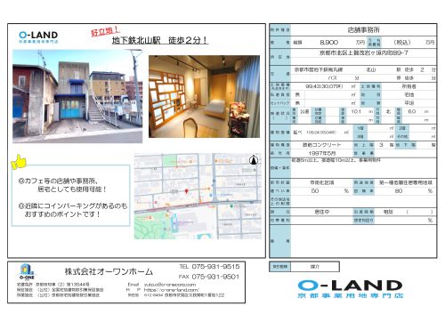 店舗・事務所・居宅に